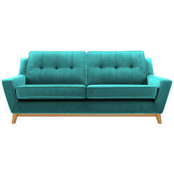 G Plan Vintage The Fifty Three Large 3 Seater Sofa Velvet Teal